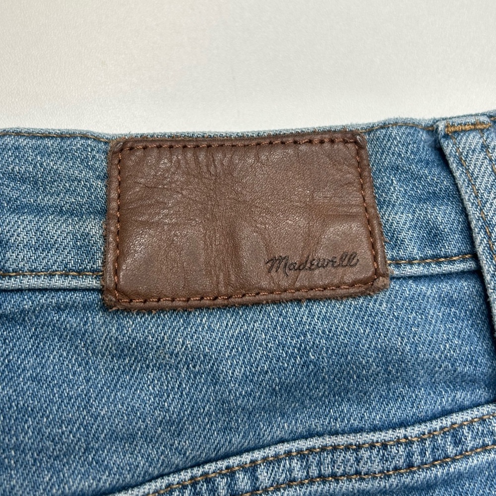 Madewell Slim Demi Boot Cut Jeans Size 30 Light Wash Denim Office Summer 30x25‎ - Picture 10 of 13